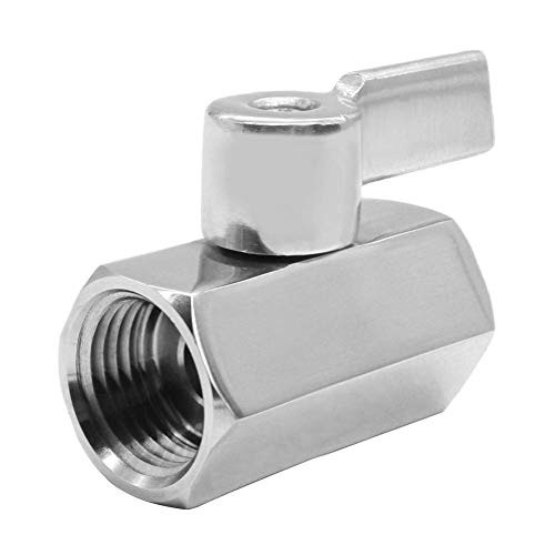 Beduan Mini Ball Valve Stainless Steel316 34 NPT Female x NPT Female Mini Ball Shutoff Valve