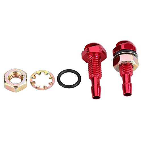 2pcs Windshield Nozzle Washer Nozzle Keenso Universal Car Auto Windshield Wiper Spray Jet Nozzle Replacement KitRed
