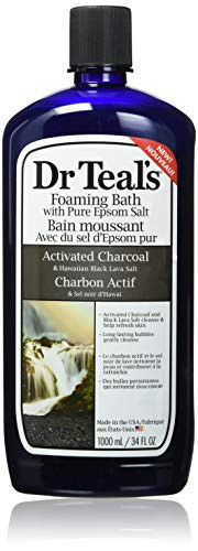 Dr Teals Activated Charcoal  and  Lava Foaming Bath with Pure Epsom Salt 34 oz