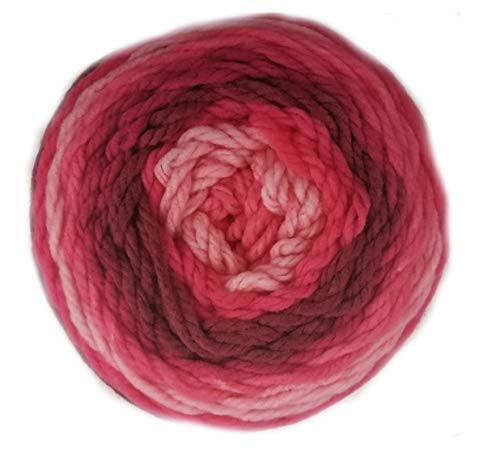 Caron Chunky Cakes Self Striping Yarn 297 yd271 m 9_8 oz280 g Cherries Jubilee