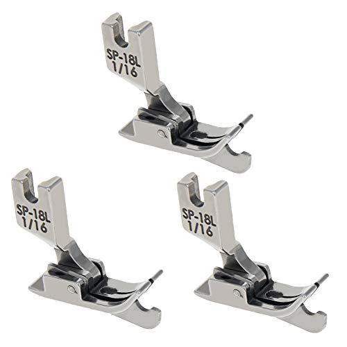 Othmro SP-18L Industrial Sewing Machine Hinged 116 Presser Foot with Guide 0_08 2mm 3pcs