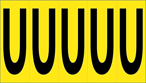 National Marker Corp_ LPS7U Letter Card 4 Inch U 5 LettersCard PS Cloth