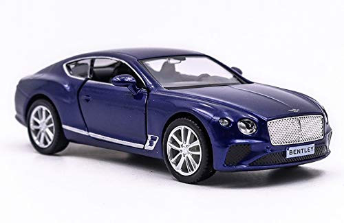 emosq Official Licensed 136 Super CAR Metal Model Classic Collection Bentley Continental Gt V8 Blue