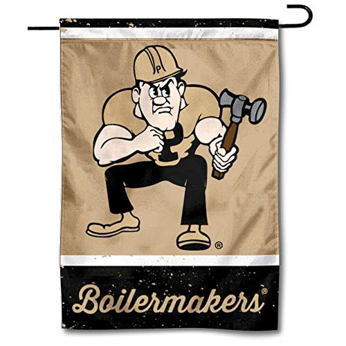 WinCraft Purdue Throwback Vintage Retro Garden Flag WinCraft Purdue Throwback Vintage Retro Garden Flag