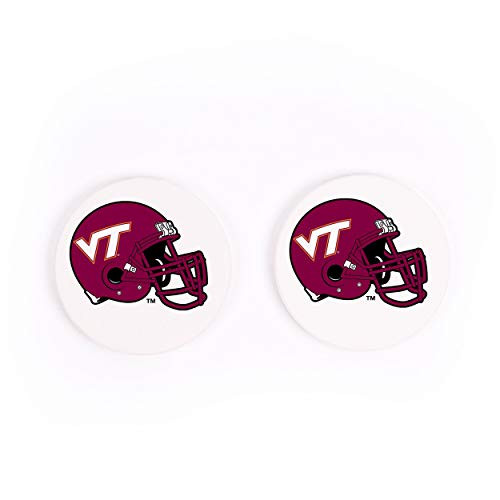 Virginia Tech NCAA Collegiate Football Helmet 4 x 4 Absorbent Ceramic Coasters Pack of 4