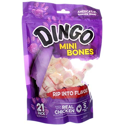 Dingo Rawhide Mini Bones 21 Count