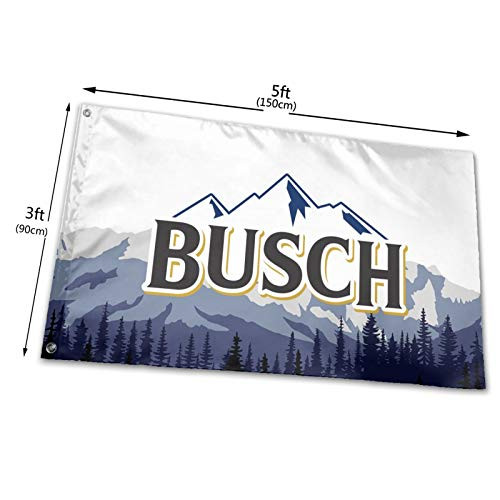 YUIOP Busch Light Flag 3x5 FT Outdoor Banner Garden House Home Decor Flag Fade Resistant