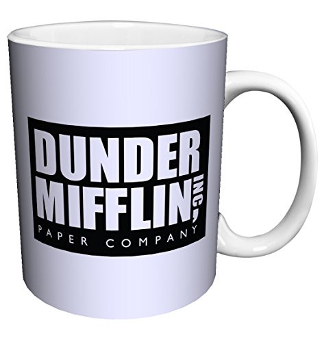 Dunder Mifflin (The Office) World's Best Boss TV Television Show Ceramic Gift Coffee (Tea, Cocoa) 11 OZ Mug, By CulturenikOfficially Licensed from NBC/Universal TV.