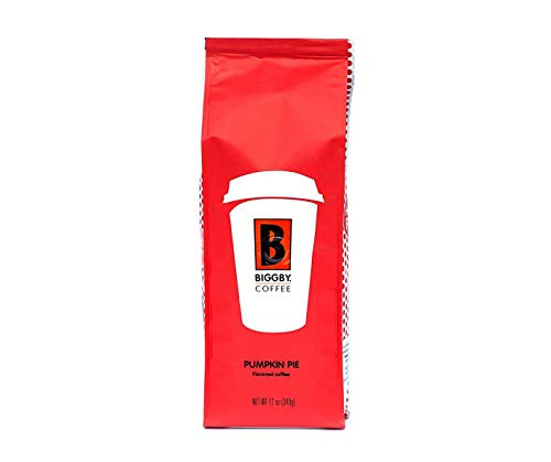 Ground Coffee by BIGGBY COFFEE Pumpkin Spice Flavored 12oz Bag Gourmet Pumpkin Pie Coffee Grounds Bagged in USA Flavored Coffee Perfect for Coffee Maker Pour Over and French Press Enjoy Hot or Iced Ground Coffee by BIGGBY COFFEE Pumpkin Spice Flavored 12oz Bag Gourmet Pumpkin Pie Coffee Grounds Bagged in USA Flavored Coffee Perfect for Coffee Maker Pour Over and French Press Enjoy Hot or Iced
