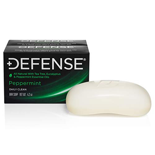 Defense Soap Peppermint 4 Ounce Bar Pack of 2 - 100 Natural and Herbal Pharmaceutical Grade Tea Tree Oil Defense Soap Peppermint 4 Ounce Bar Pack of 2 - 100 Natural and Herbal Pharmaceutical Grade Tea Tree Oil