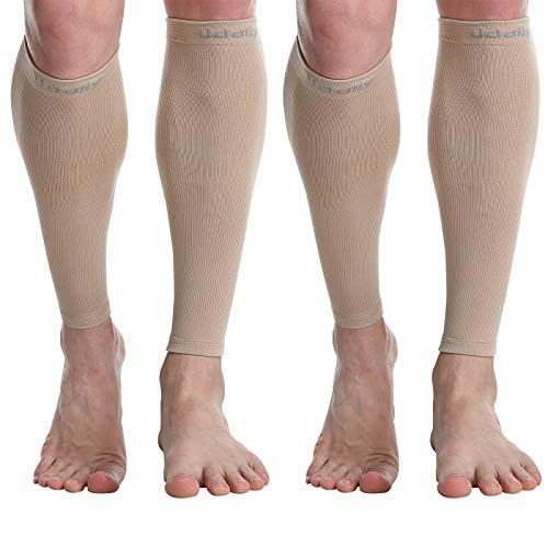 Udaily Calf Compression Sleeves for Men  and  Women 20-30mmhg - Calf Support Leg Compression Socks for Shin Splint  and  Calf Pain Relief