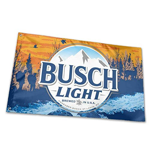 hlhhing Busch Light Beer Sunset Hikers Flag Outdoor Decoration Banners 3 X 5 Ft