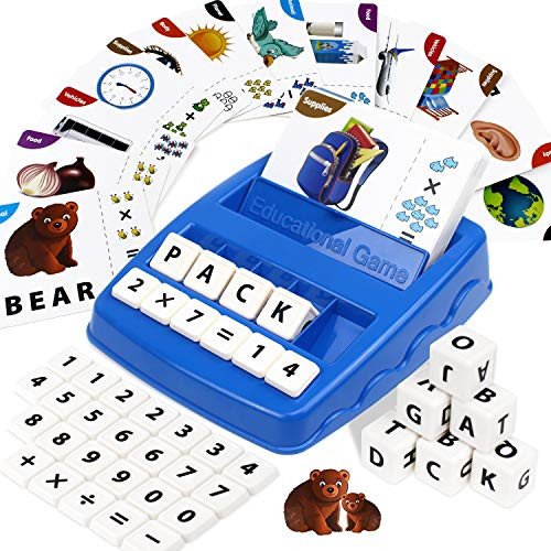 Educational Toys for 4-8 Preschool Learning Games for Kids Matching Letter Game Spelling Learning Game for Children 5 and 6 and 7 and 8 years Boys and Girls Christmast Gift Flash Cards MathToy for Preschool Kids Educational Toys for 4-8 Preschool Learning Games for Kids Matching Letter Game Spelling Learning Game for Children 5 and 6 and 7 and 8 years Boys and Girls Christmast Gift Flash Cards MathToy for Preschool Kids