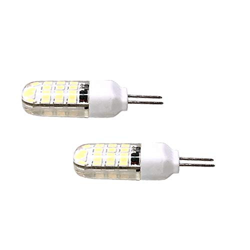 LEKIBOP GY6_35 LED Bulbs Beads Lighting AC 12V 4W Corn Light 30 Pcs 2835 SMD Bi-Pin GY6_35 Base No Strobe Flicker Free Halogen Replacement Bulb Under-Cabinet Light Puck Light Warm White 2 PCS