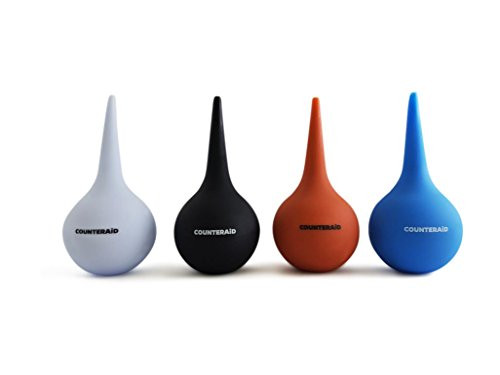 Reusable Nasal Aspirator Ear Wax Syringe Ulcer Syringe Bulb Syringe For Babies And Infants 4 Pack - by CounterAid