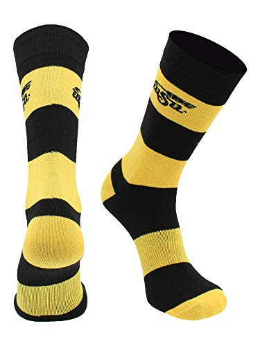 TCK Wichita State Shockers Game Day Striped Socks BlackYellow Large