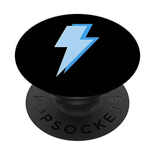 Lightning Bolt Blue Pattern Cute Trendy PopSockets PopGrip Swappable Grip for Phones  and  Tablets