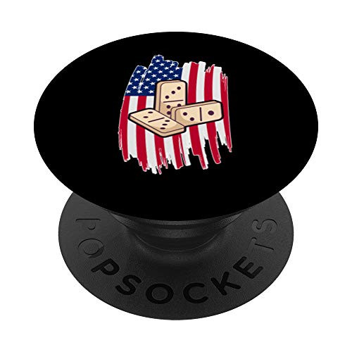 USA Flag Game Of Dominoes Domino Gift Patriotic Dominoes PopSockets PopGrip Swappable Grip for Phones and Tablets USA Flag Game Of Dominoes Domino Gift Patriotic Dominoes PopSockets PopGrip Swappable Grip for Phones and Tablets