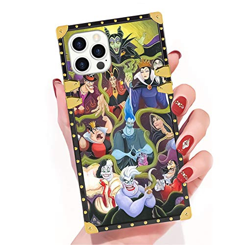 DISNEY COLLECTION iPhone 12 Pro Max Case Rebel Character Square Phone Case Cover Soft TPU 360 Degree Luxury Shockproof Protective Case Compatible for iPhone 12 Pro Max - 6_7 Inch 2020