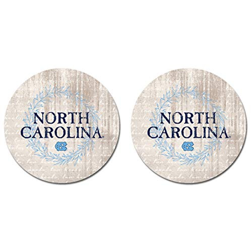 NCAA Legacy North Carolina Tar Heels Thirsty Car Coaster 2-Pack One Size Sandstone