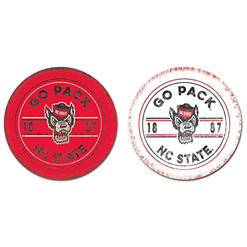NCAA Legacy North Carolina State Wolfpack Thirsty Car Coaster 2-Pack One Size Sandstone