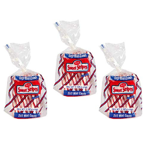 Bobs Sweet Stripes Candy Canes 5 Ounce Peppermint Candy Classic Gift 3 Pack