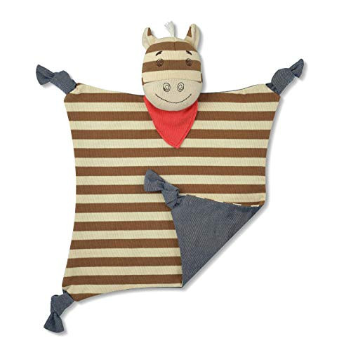 Apple Park Organic Farm Buddies - Clyde Pony Blankie Blanket Baby Toy for Newborns Infants Toddlers - Hypoallergenic 100 Organic Cotton