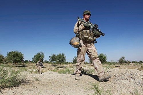 Dutch Army soldiers on foot patrol in Afghanistan Poster Print by VWPicsStocktrek Images 17 x 11