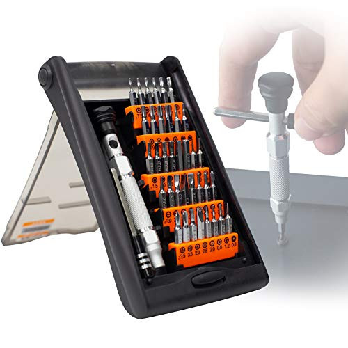 Screwdriver Set 38 in 1 Precision Screwdriver Kit JAKEMY Magnetic Replaceable Bits precision Repair Tool Kit for iphone Cellphone PC Electronics