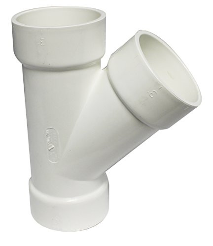 Canplas 192303L PVC DWV Y Long HXHXH, 3-Inch, White