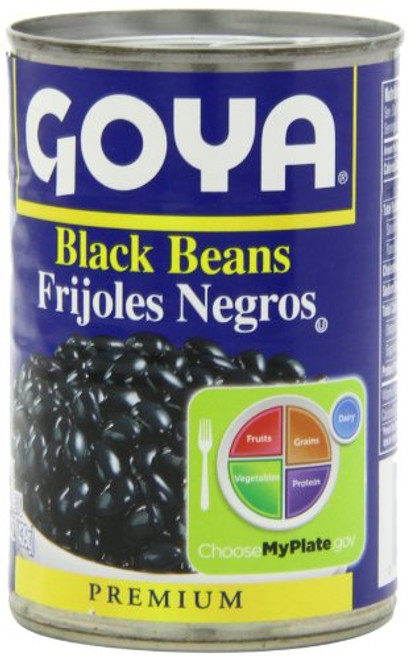 Goya Black Beans - Frijoles Negros 15_5 Oz Pack of 6 Goya Black Beans - Frijoles Negros 15_5 Oz Pack of 6