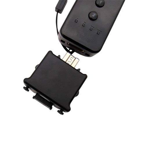 OSTENT Motionplus Motion Plus  Silicone Case Compatible for Nintendo Wii Remote Controller Game Color Black