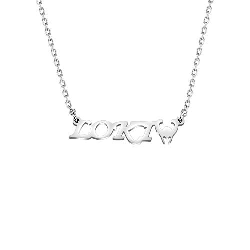 AKTAP Loki Jewelry Loki Helmet Pendant Necklace Avengers Inspired Loki Necklace