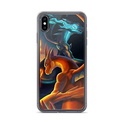 Fotrsta Compatible with iPhone XR Pure Clear Case Cases Cover Charizard Pikachu Pokeball