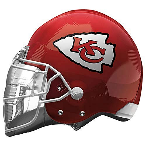 Anagram NFL Kansas City Chiefs Football Helmet Foil Balloon 21 Multicolored