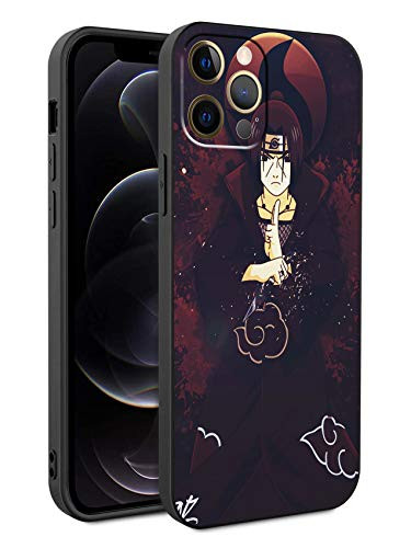 Compatible with iPhone 12 Pro Max Anime Comic Series Protection Cover Back Case for iPhone 12 Pro Max Naruto-Itachi-Uchiha 1