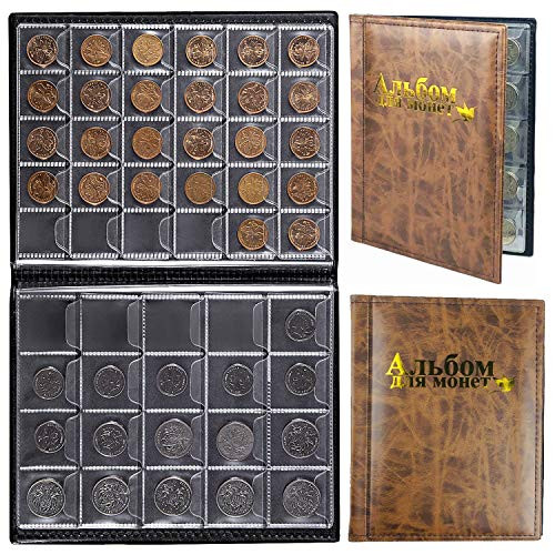 Ettonsun 250 Pockets Coin Collecting Holder Album - Coin Collection Book Supplies Holders for Collectors