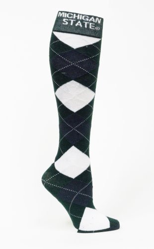 NCAA Michigan State Spartans Argyle Dress Socks