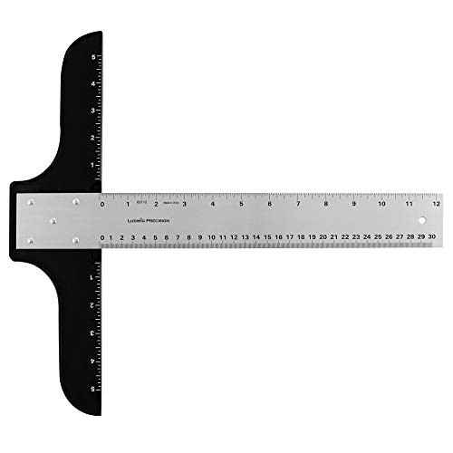 Ludwig Precision 12 Heavy-Duty Aluminum T-Square for Art Framing  and  Drafting inch