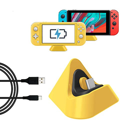 Charging Dock for Nintendo Switch Lite with Charging Type C Cable Charging Stand Station Compatible with Nintendo Switch Yellow Charging Dock for Nintendo Switch Lite with Charging Type C Cable Charging Stand Station Compatible with Nintendo Switch Yellow