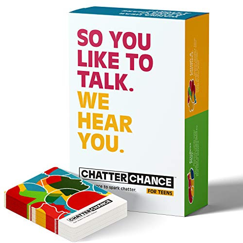 ChatterChance Conversation Starter for Teens Exciting Fun Conversation Games with Question Cards That Spark Connection and Understanding Thought-Provoking Card Games for Teens with 80 Questions ChatterChance Conversation Starter for Teens Exciting Fun Conversation Games with Question Cards That Spark Connection and Understanding Thought-Provoking Card Games for Teens with 80 Questions