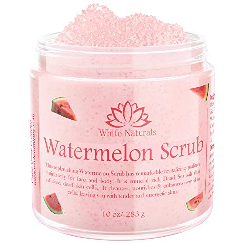 Watermelon Scrub Exfoliating Body Scrub Watermelon Bath Scrub Gently Exfoliating Face Scrub for Women with Dead Sea Salt Shea Butter Vitamin E and Organic Oils Cleansing and Nourishing Properties 10 oz Watermelon Scrub Exfoliating Body Scrub Watermelon Bath Scrub Gently Exfoliating Face Scrub for Women with Dead Sea Salt Shea Butter Vitamin E and Organic Oils Cleansing and Nourishing Properties 10 oz
