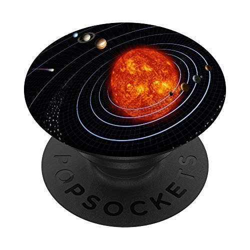 Illustration Abstract Solar System Background Design Art PopSockets Grip and Stand for Phones and Tablets