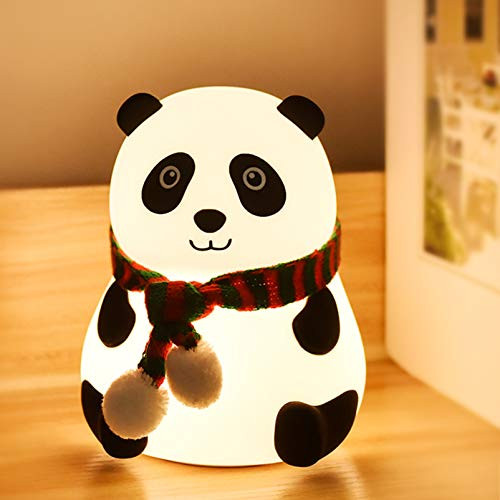 Night Light for Kids 7-Color Silicone Big Eyes Panda Nursery Lights USB Rechargeable LED Lamp for Girls and Boys Bedrooms Night Light for Kids 7-Color Silicone Big Eyes Panda Nursery Lights USB Rechargeable LED Lamp for Girls and Boys Bedrooms