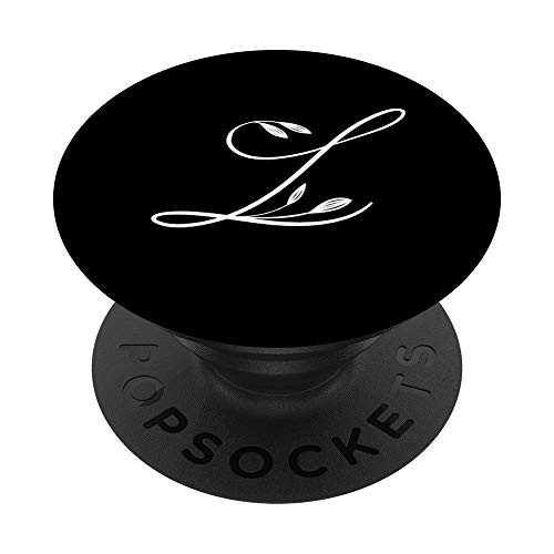 Letter L Monogram Gift Floral Design Flower Font Initial L PopSockets PopGrip Swappable Grip for Phones and Tablets Letter L Monogram Gift Floral Design Flower Font Initial L PopSockets PopGrip Swappable Grip for Phones and Tablets