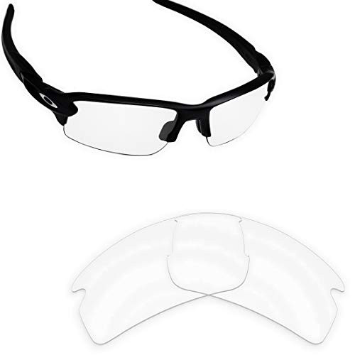Alphax Crystal Clear Non-polarized Replacement Lenses for Oakley Flak 2_0 OO9295