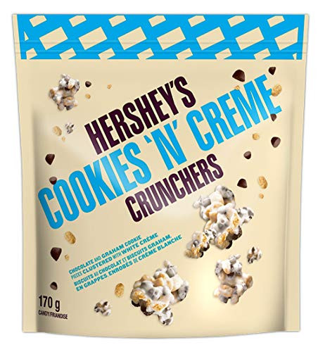 HERSHEYS CRUNCHERS Chocolate Snack Mix Cookies N Crème 170 Gram