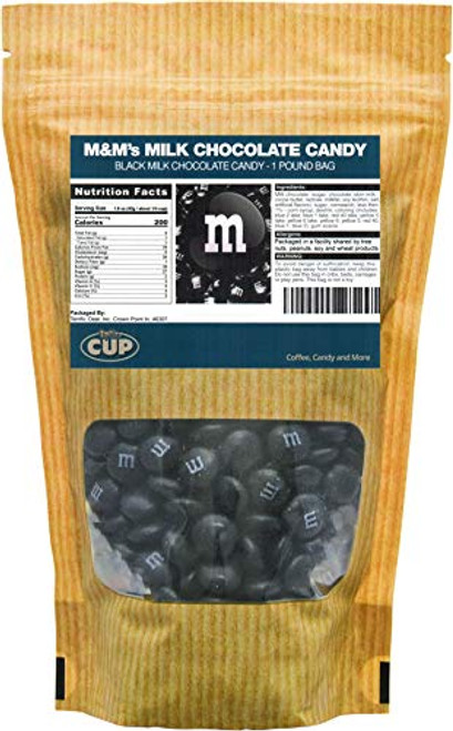Black Milk Chocolate M and Ms Candy 1 Pound Bag Black Milk Chocolate M and Ms Candy 1 Pound Bag