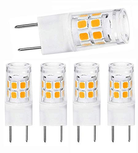 G8 LED Light Bulb 2_2 Watts Warm White - G8 Base Bi-pin Xenon JCD Type LED 120V 20W Halogen Replacement Bulb for Under Counter Kitchen Lighting Under-Cabinet Light Pack of 5