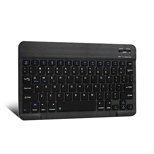 XIWMIX Ultra-Slim Wireless Bluetooth Keyboard - Universal Rechargeable Bluetooth Keyboard Compatible with iPad ProiPad AiriPad 9_7iPad 10_2iPad Mini and Other iOS Android Windows Devices